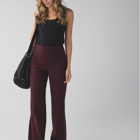 Lululemon Stillness Pant in Bordeaux Drama - Picture 1 of 16